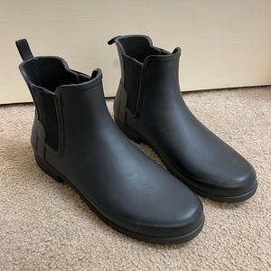 Hunter Chelsea Rubber Boots, Black